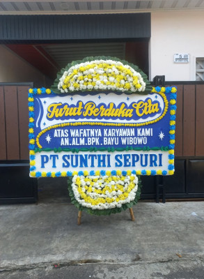 Papan Bunga Duka di Jatiroke